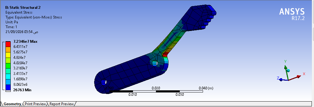 10 . Extended gripper analysis in ANSYS